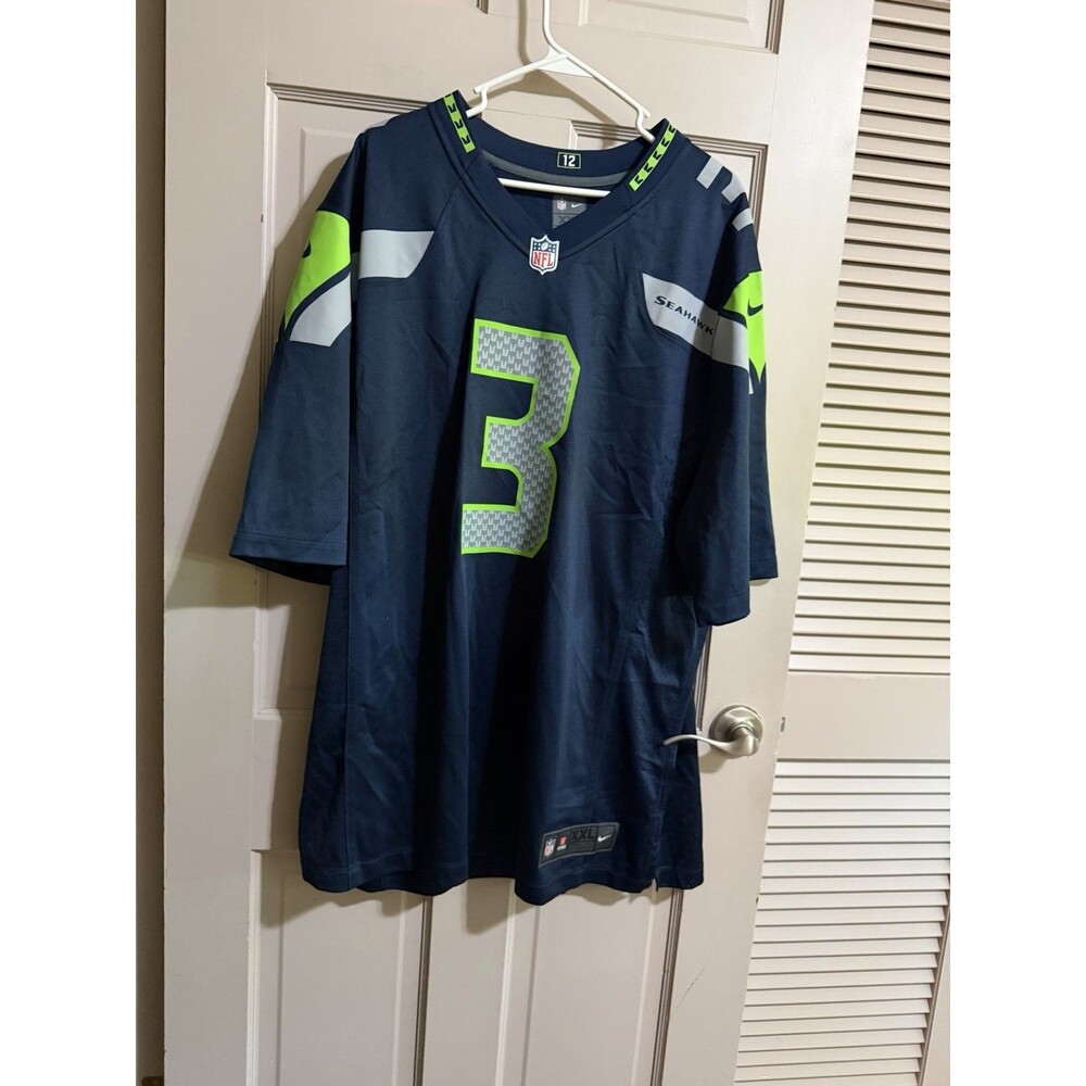 Men’s NFL Nike Seattle Seahawks Russell Wilson Jersey Size XXL